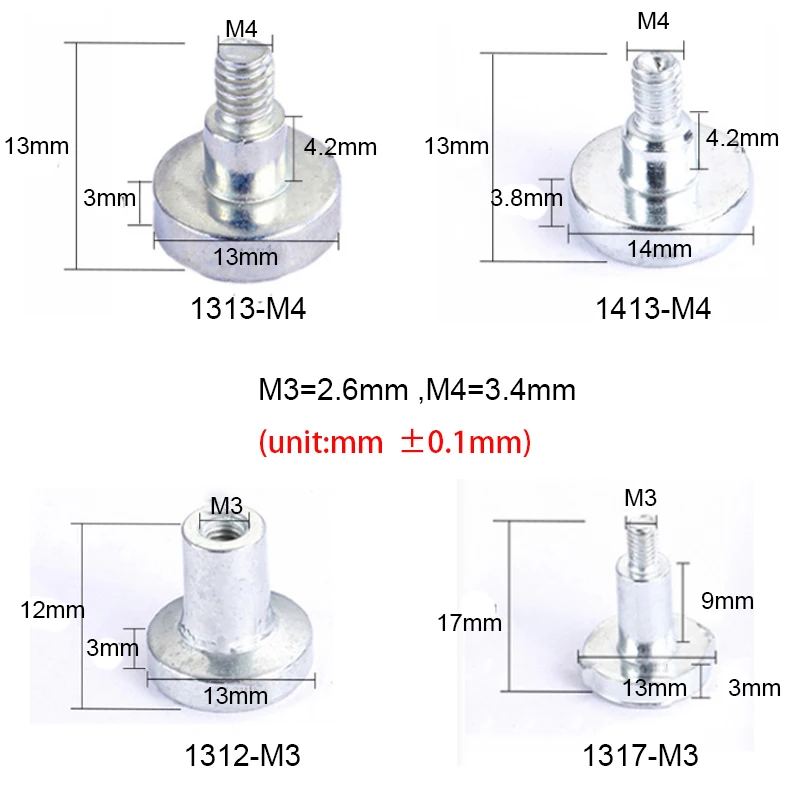 Imagem -05 - Display Led Coluna Magnética Parafuso Ímã Forte M41413 M3-1417 M4-1417 M4-1417 500 Pcs por Bolsa