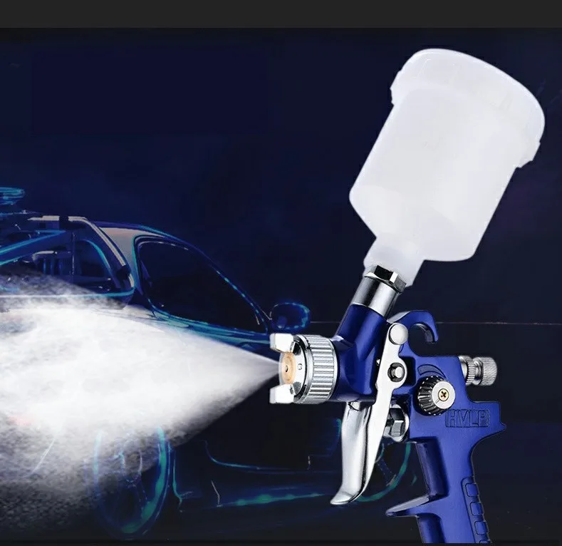 1 Set Car Furniture Repair Small Mini Hh2000 Pneumatic Spray Paint Sprayer For Painting Car  Aerograph Pneumatic Gun