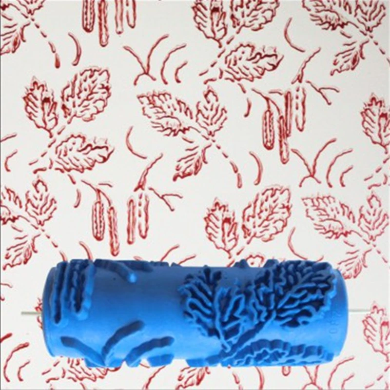 7inch Embossing Paint Roller Pattern Painting Brush With Handle Wall Decor 7inch Embossing Paint Roller Pattern Painting Brush With Handle Wall Decor