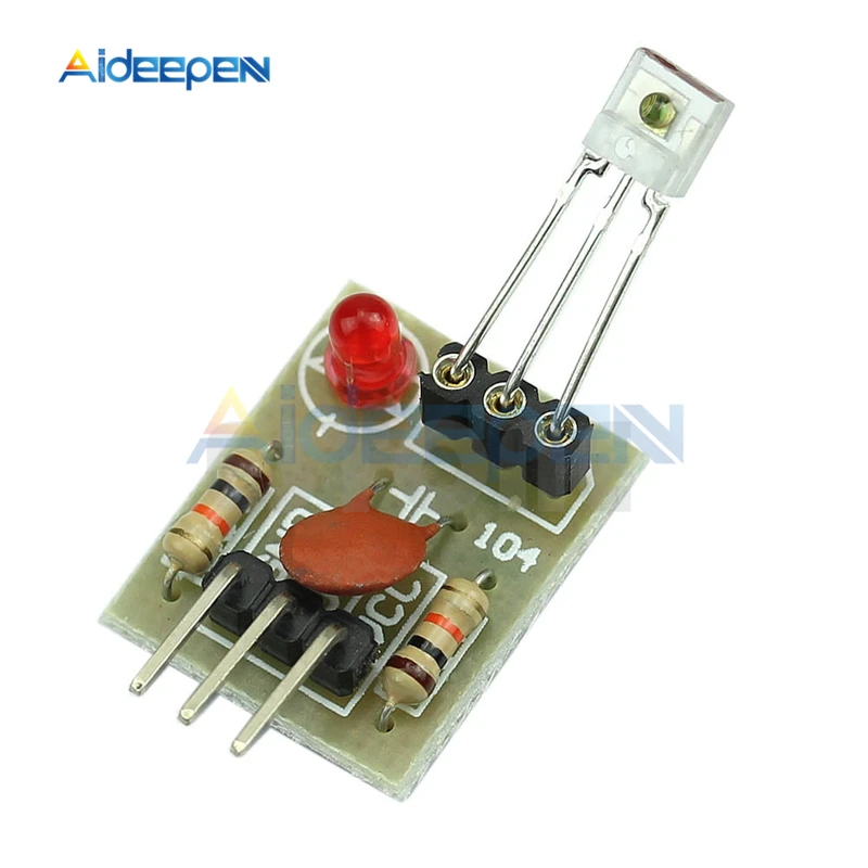 1Pcs 5V Laser Detector Sensor Module Non-modulator Tube Laser Receiver Detect Module High Level Laser Light Detected For Arduino