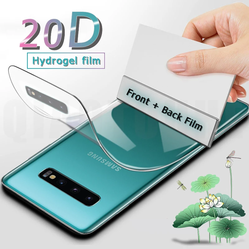 Full Cover Hydrogel Film For Samsung Galaxy S23 S21 S20 FE S22 S9 S10 Plus Screen Protector Note 20 Ultra 8 9 10 S10e Not Glass