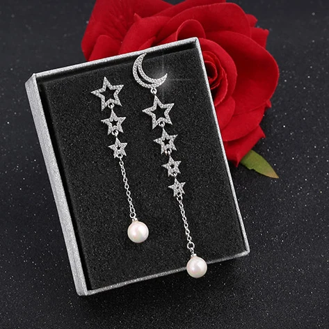 

REETI 925 Sterling Silver Star Stud Earrings For Women 2018 New Trend Personality Lady Fashion Jewelry earings
