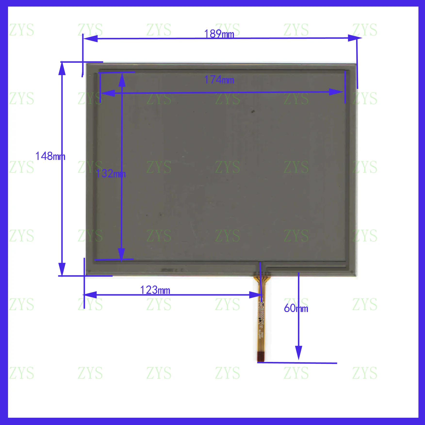 ZhiYuSun  Touch Screen  XWT867 189mm*148mm 8inch  glass for industry applications 189*148 for GPS XWT 867