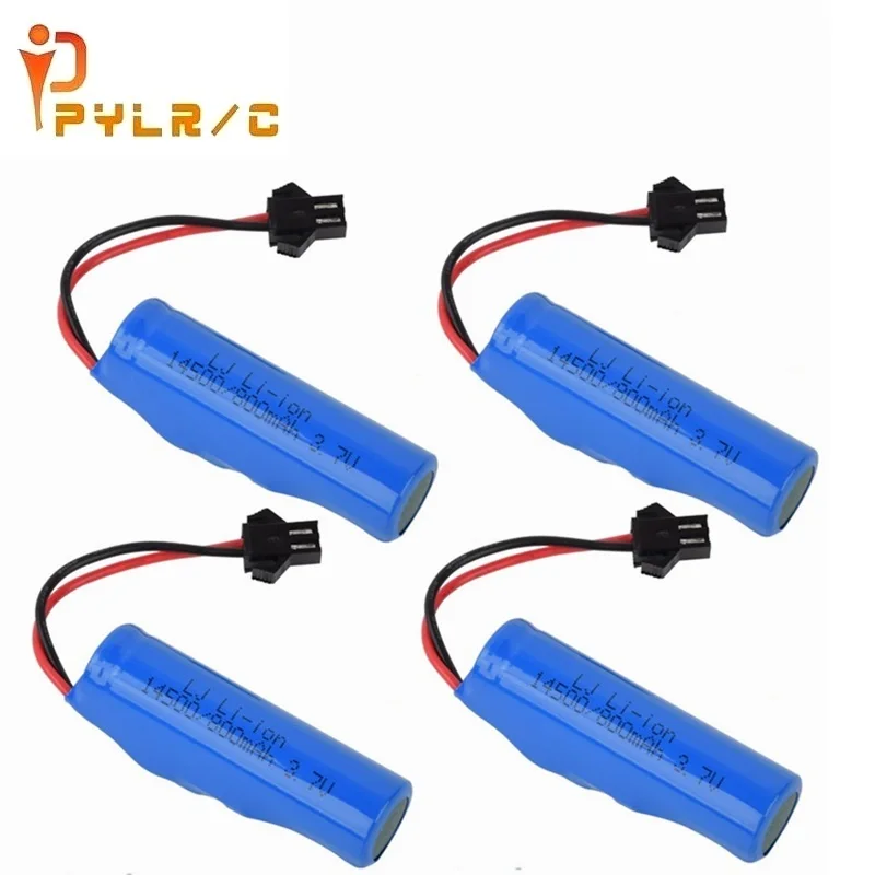 Original 3.7v 800mah lipo battery For JJRC C2 D828 RC Car Parts 14500 SM-2P For RC Stunt Dump Car Battery Toys Accessories