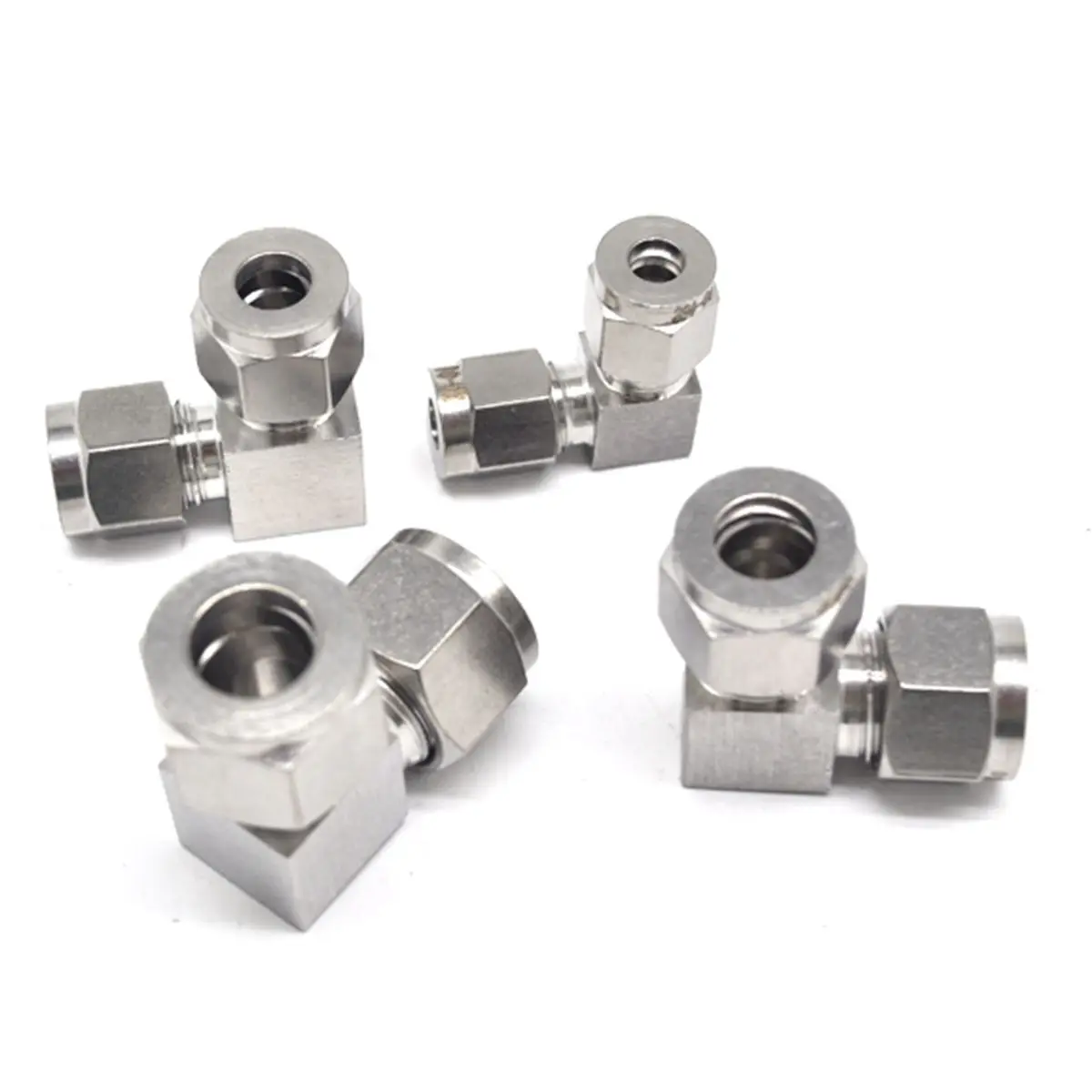 

Non-corroding Fit Tube O/D 3-25mm 1/8" 1/4" 3/8" 1/2" 3/4" 304 Stainless Equal Elbow Ferrule Pneumatic Air Compression Fitting