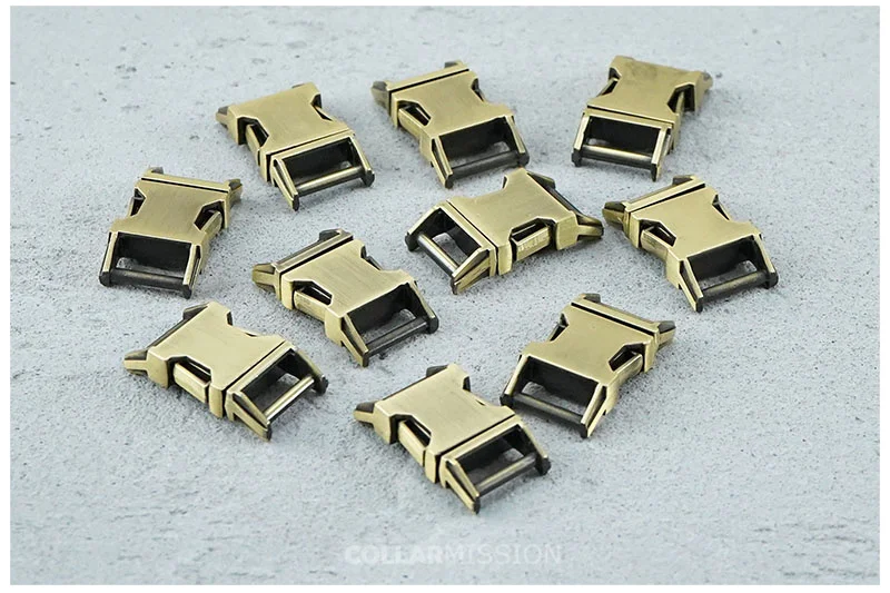 1pc Metal Colorful Side Release Curved Buckles Durable Plated Buckle 10mm, 15mm, 20mm, 25mm Dog Collar Paracord DIY Accessories