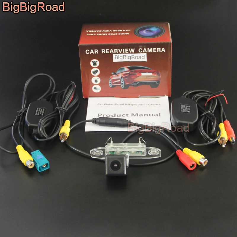 

BigBigRoad RCA Interface For Original Screen Compatible backup Camera For Volvo XC60 S60 S60L 2009~2015 S80 S80L 2012 2013 2014