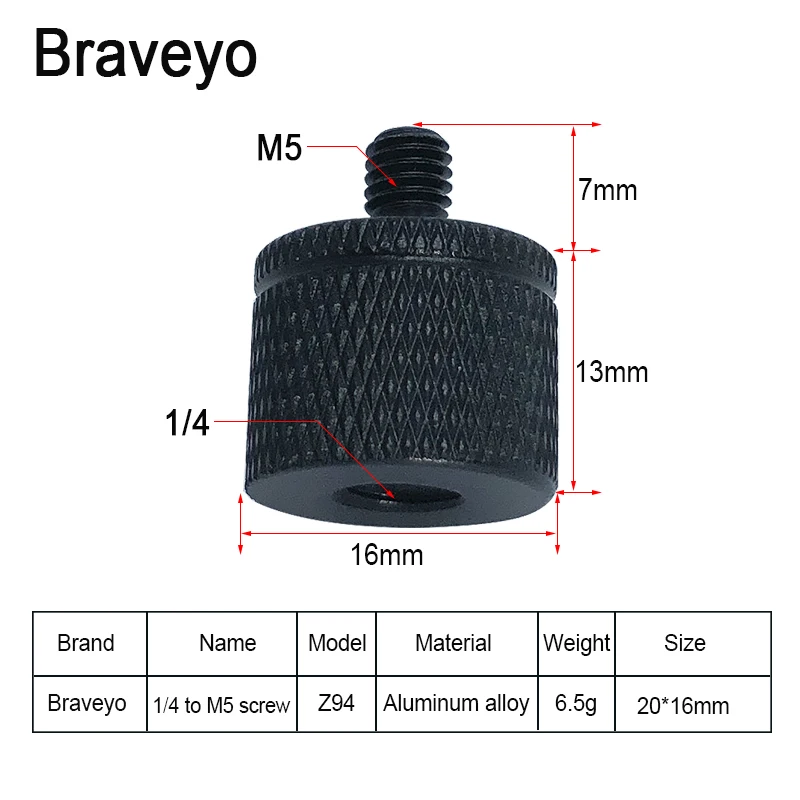 Conversion Screw 1/4 to M4 M5 M6 M8 M10 Inch Projector Bracket Adapter Photography Accessories For Dslr Camera Tripod Ballhead