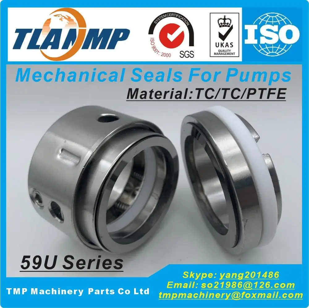 Type 59U-18/20/22/25/28/30/32/35/38/40/43/45/48 TLANMP Mechanical Seals with BP PTFE Wedge Seats (Material: Carbon/SiC/PTFE)