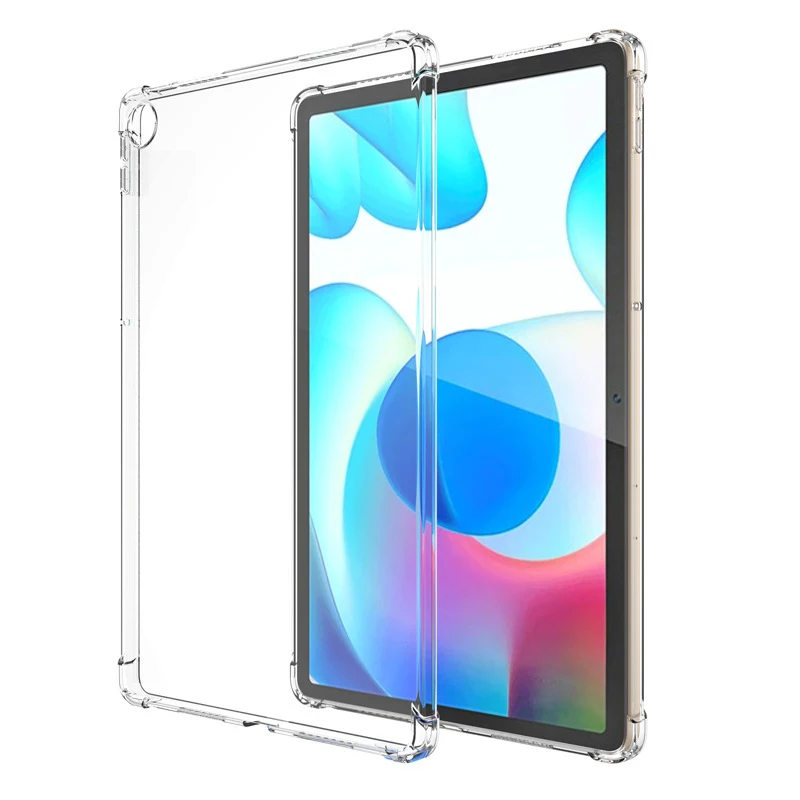 Silicon Case For OPPO Realmepad 10.4 inch 2021 Realme Pad 10.4'' Clear Transparent Soft TPU Back Tablet Cover Capa