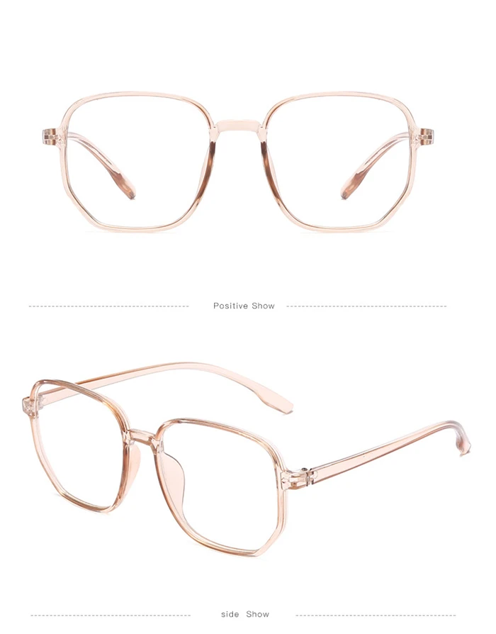 Großer Rahmen Anti-Blau-Licht kurzsichtige Brille Frauen blau grün Rahmen minus Linse Dioptrien Brille Männer 0 -0.5 -1.0 -1.5 bis -6.0 – Detail 10