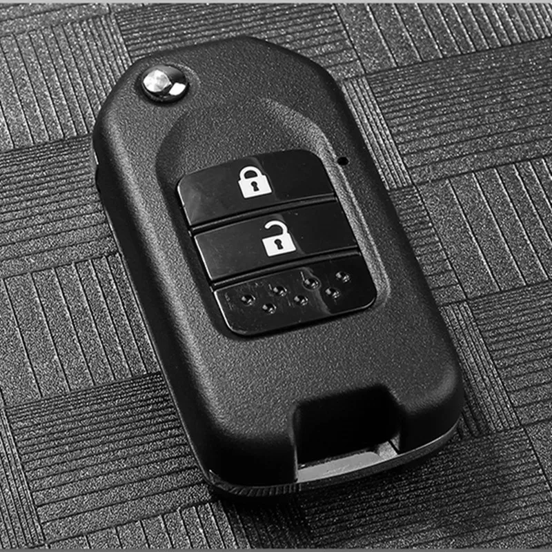 Remote Key Shell For Honda Civic Accord City CR-V Jazz XR-V Vezel HR-V FRV Original Uncut Blade Fob Replacement Car Accessories