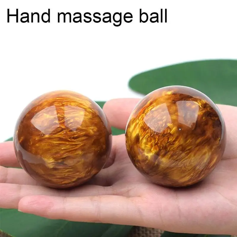 1pcs Hand Massage Ball Sea Willow Amber Amethyst Aquamarine  Camel Blood Massager Roller Adult Antistress Health Care Balls 5cm