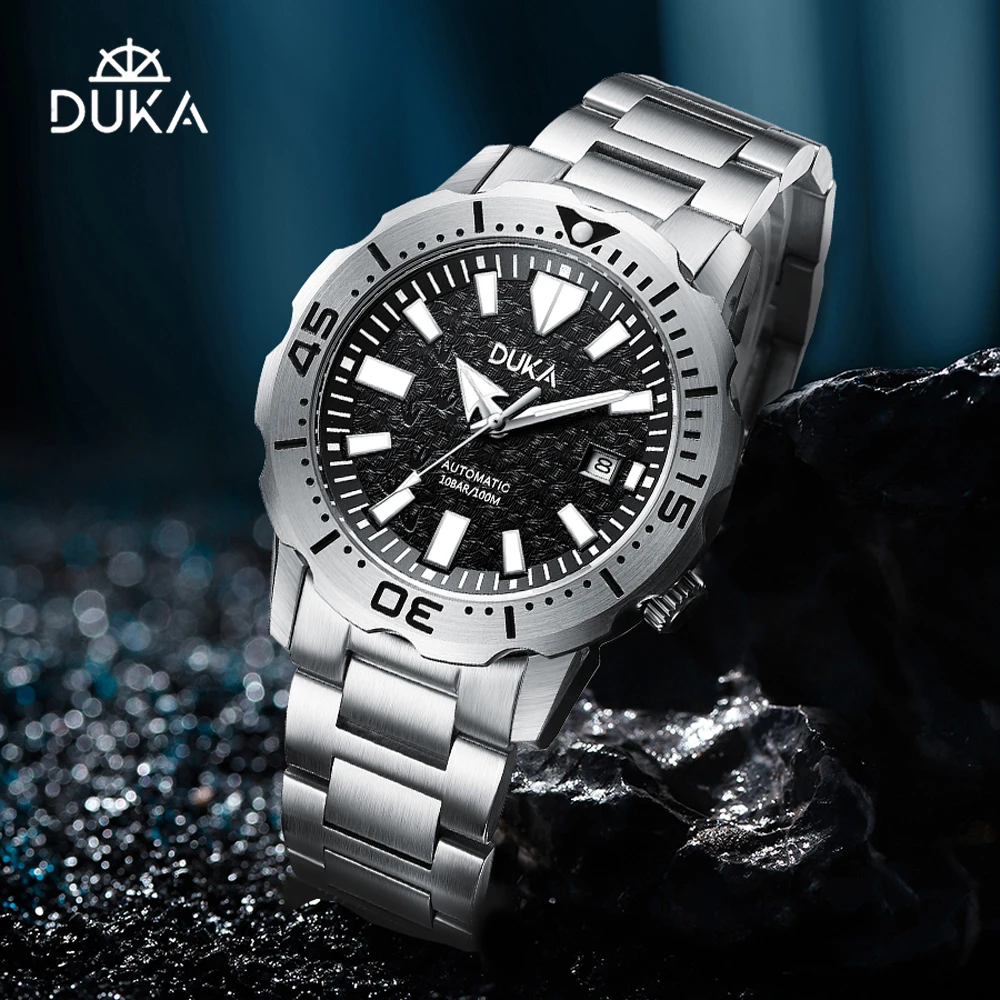 DUKA 2023 New Mens Mechanical Watches For Men Automatic Men Watch Sapphire Glass Sports Top Luxury 10Bar Waterproof Reloj Hombre