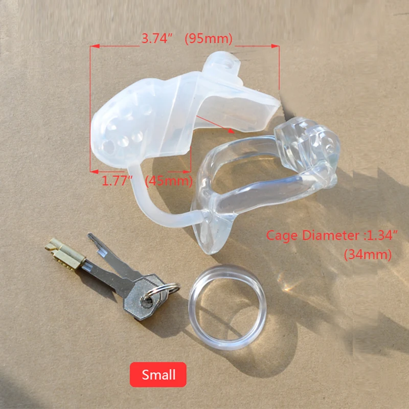 BLACKOUT HT v3 Cock Cage Penis ring Male Small barbed Silicone Cage With fixed Resin Ring Chastity Device Adult Sex toys A362-1