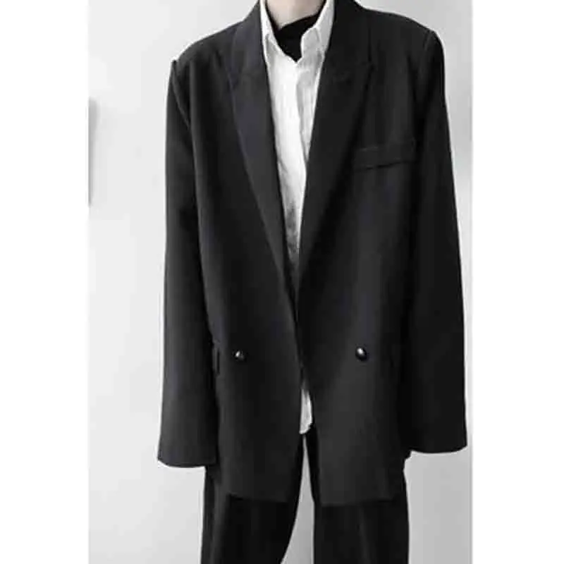 New Spring and Autumn Edition Korea edition a double-breasted suit hairdresser youth loose show thin Yuppie suit jacket tide