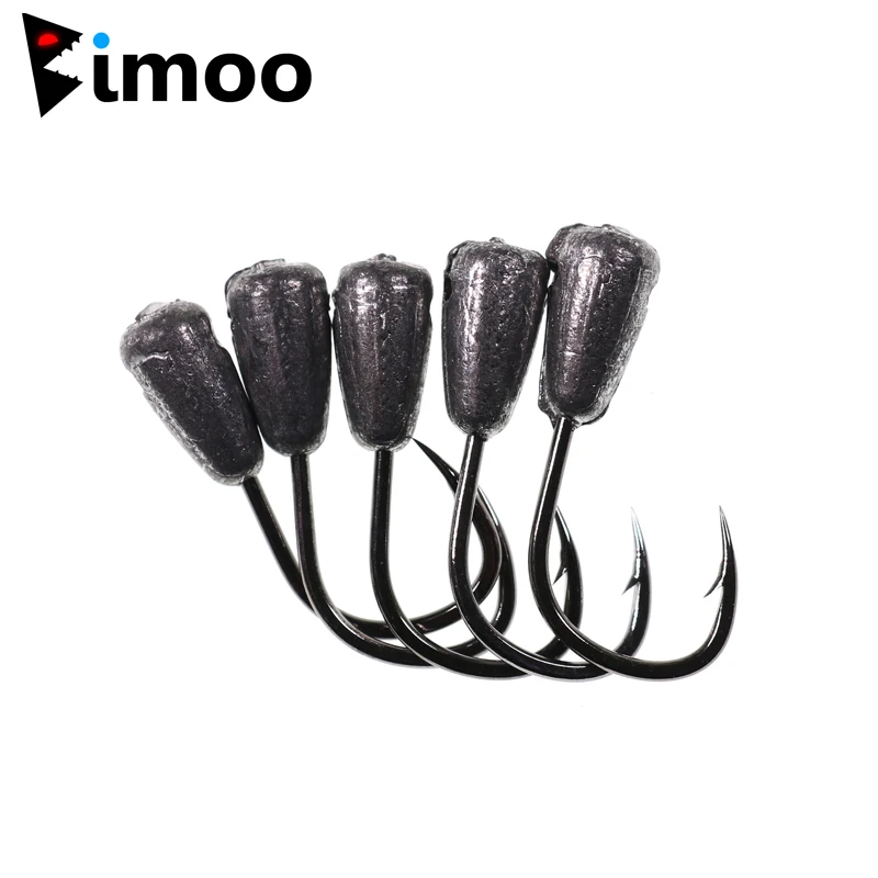 Bimoo 얼음 지그 낚시 노출 지그 헤드 웨이트 후크, 겨울 지깅 낚시 미끼 후크, 낚시 태클, 20 개, 1g, 0.7g, 0.5g, 0.3g