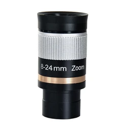 JHOPT 1.25 polegada 8-24mm HD Full Metal Telescópio Ocular Zoom Zoom Ocular com Filme Verde FMC para telescópios astronômicos