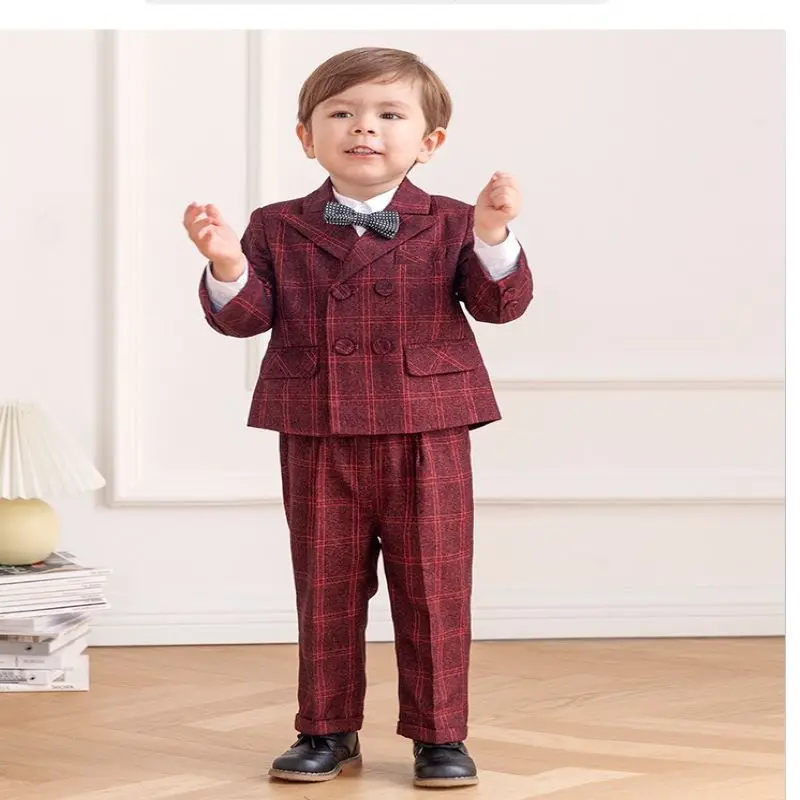 

Little Gentleman Boy Formal Suit/Boy Performance Suit/3-piece Suit Set 3392