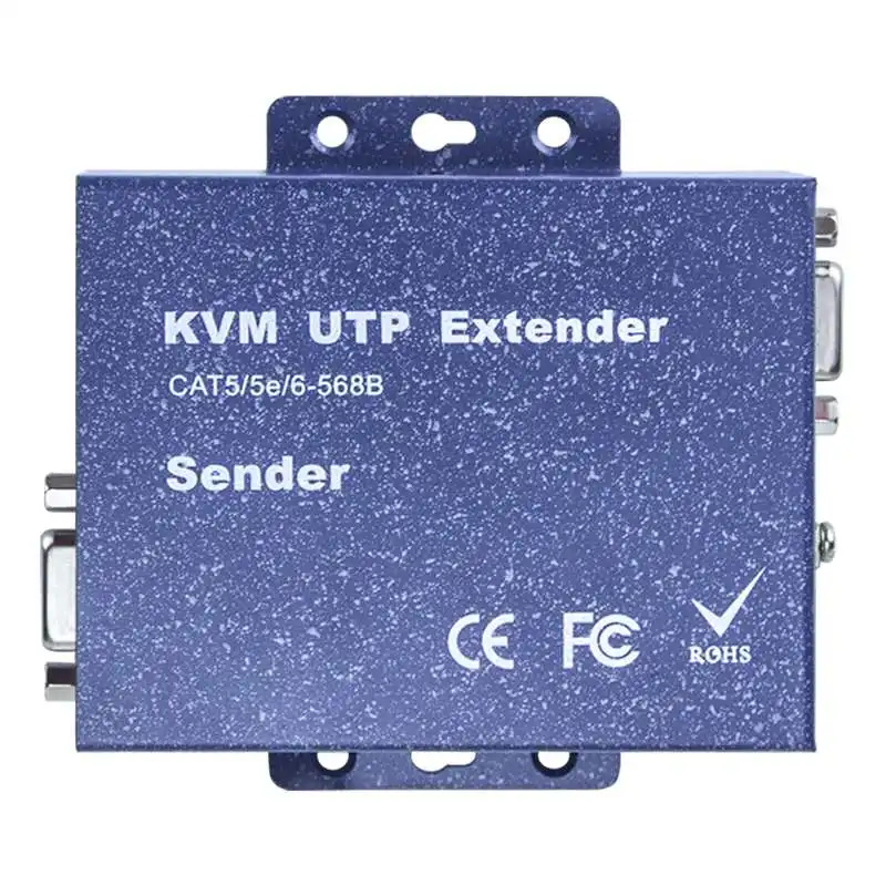 VGA-KVM Netwerk Kabel Extender Vga Naar Netwerk Rj45 Converter Naar Usb Toetsenbord En Muis Extension Zender 100M/200M/300M