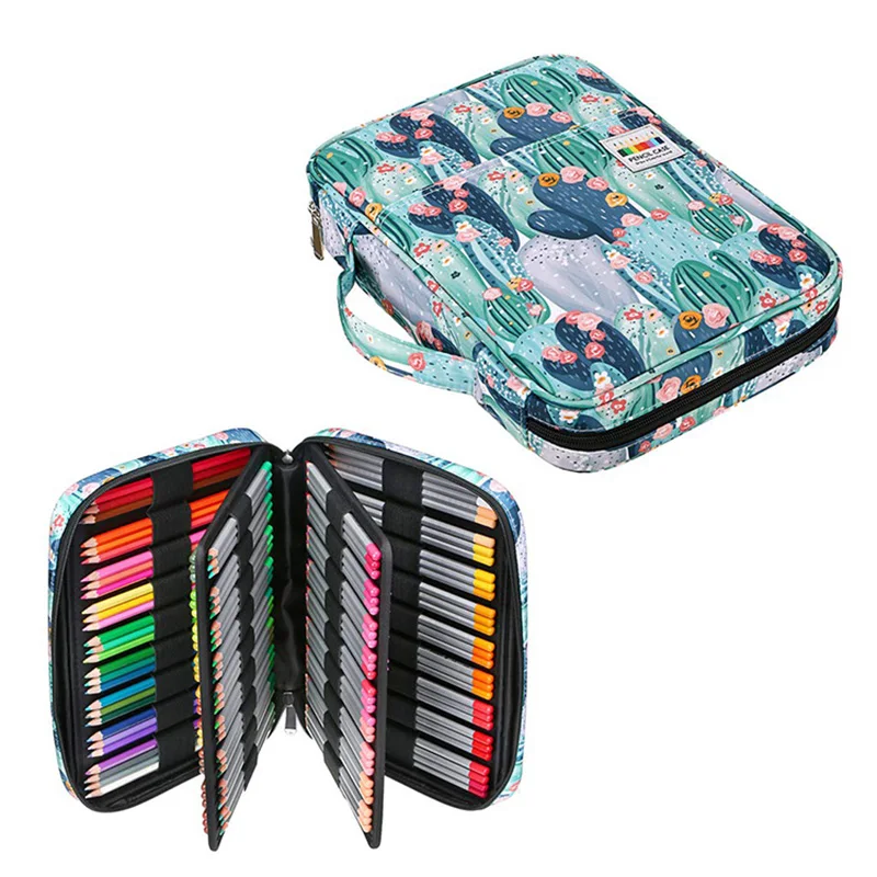 166 Holes Pencil Case Cute Large Capacity Pencilcase School Pen Box Big Stationery Cartridge Bag Kit Pencilfolder Art Supplies