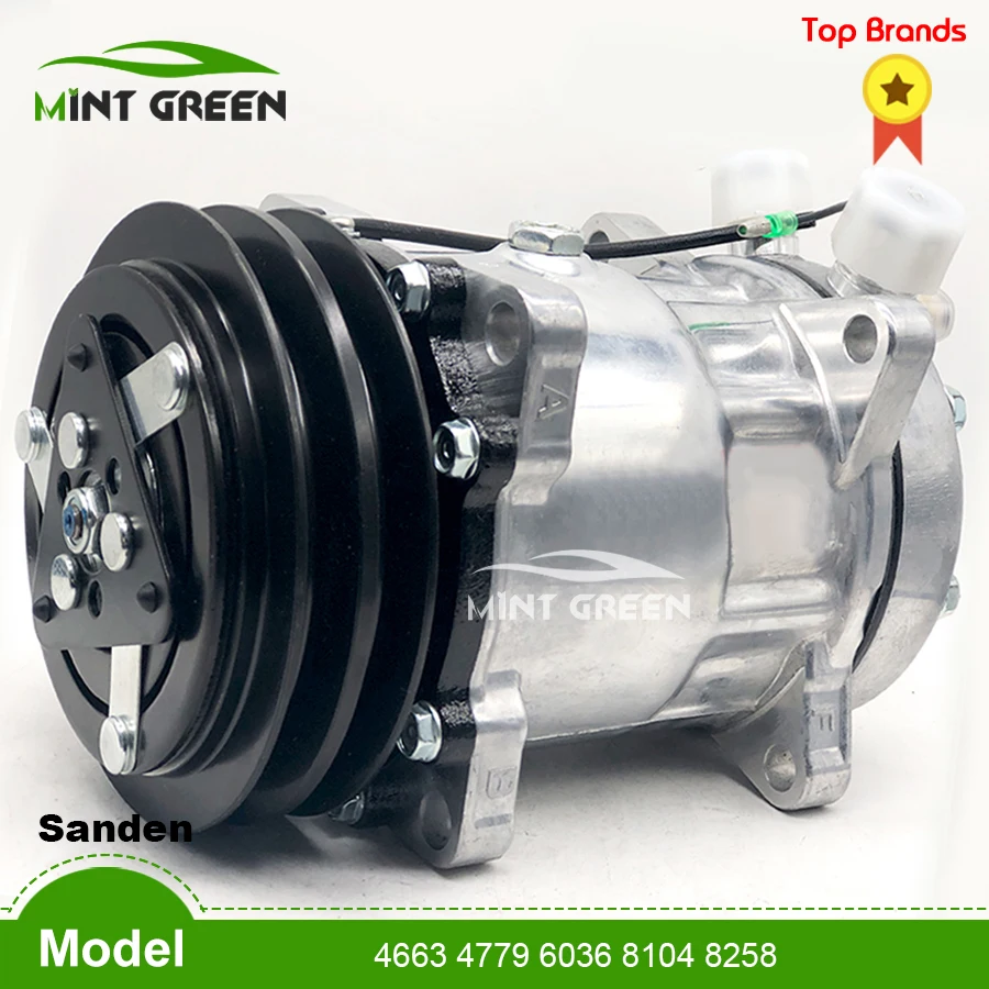 For Auto A/C Compressor 2pk 12V for Sanden SD7H15 7863 7867 8024 8031 8062 4663 4779 6036 8104 8258 132MM