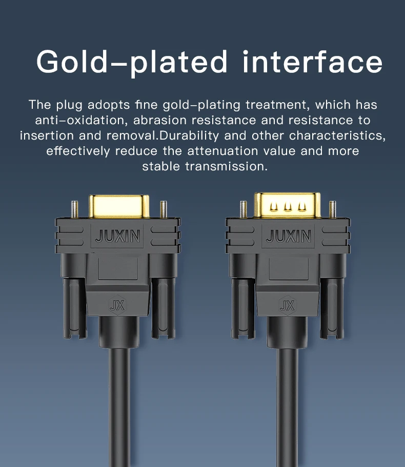 Pure copper VGA male to female extension cable 3 rows 15 pin computer monitor video cable connection cable