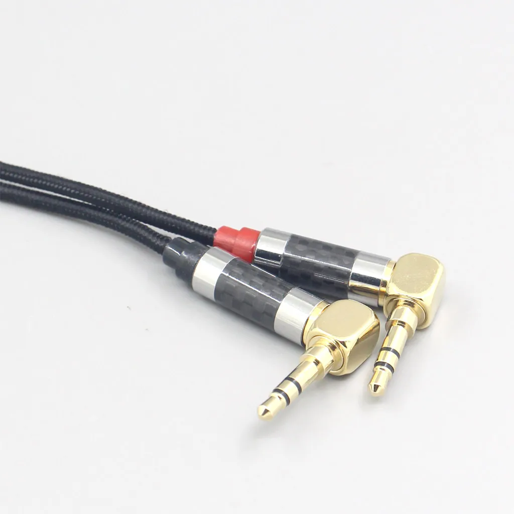 6.5mm XLR Super Zachte Hoofdtelefoon Nylon OFC Kabel Voor Verum 1 Een Hoofdtelefoon L Vorm 3.5mm Pin oortelefoon headset LN007535