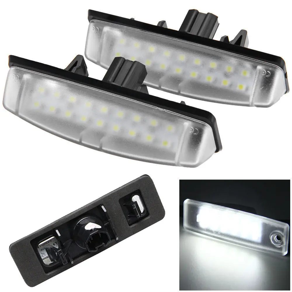 2Pack 18 LED 6500K License Plate Number Lights Car Lamp LED For Lexus Toyota Camry/AURION Avensis Verso Prius Previa ACR50 GSR50