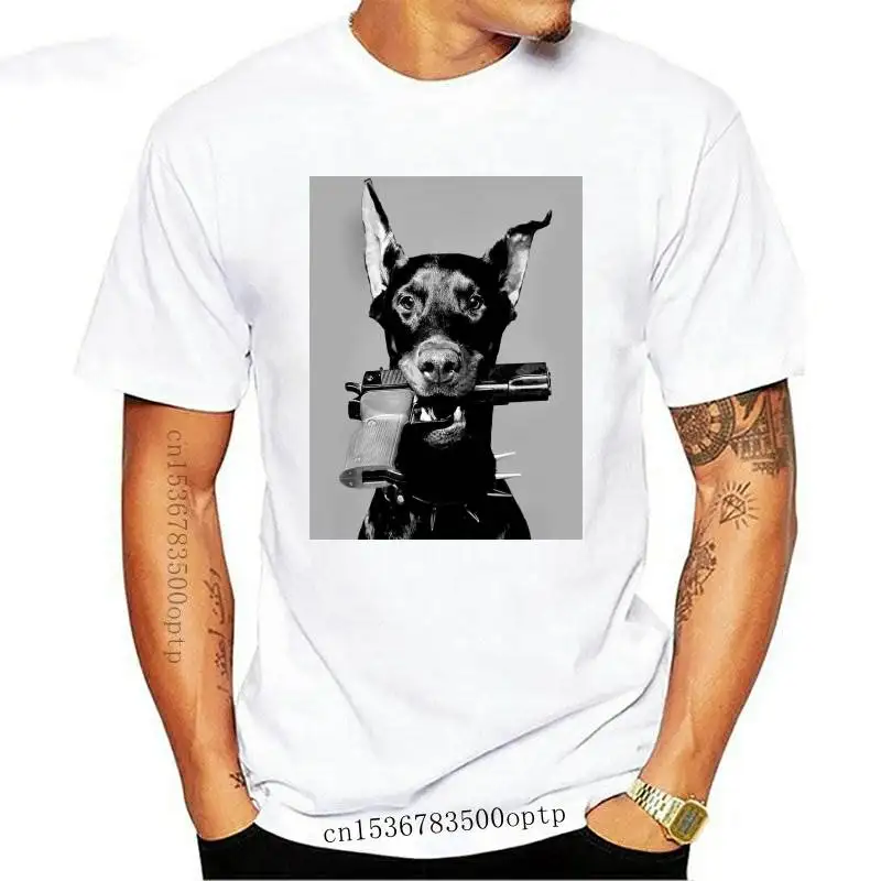 Doberman Custom Summer Basic Casual Short Cotton T-Shirt