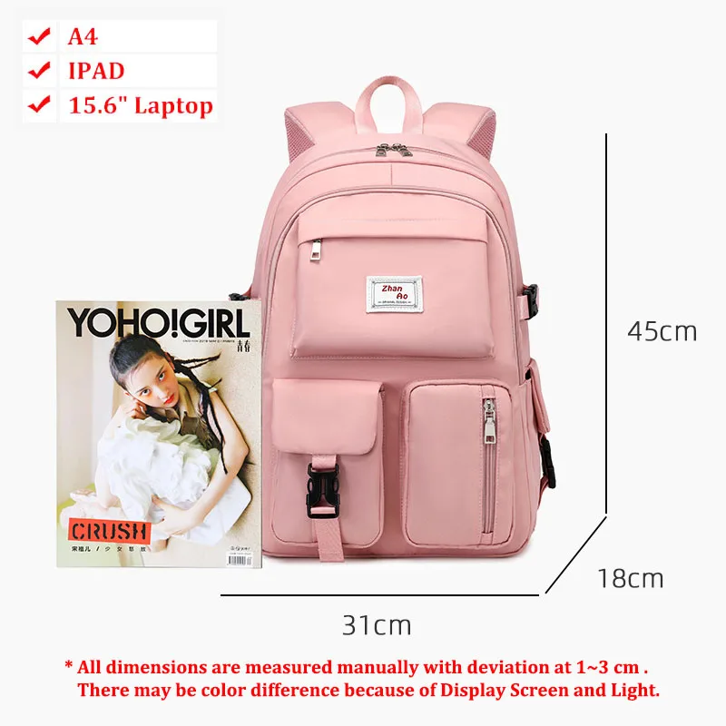 New Backpack Fashion Women Large Capacity School Backpack Sac a Dos Waterproof Rucksack Bagpack Mochilas Cute Student Bookbag