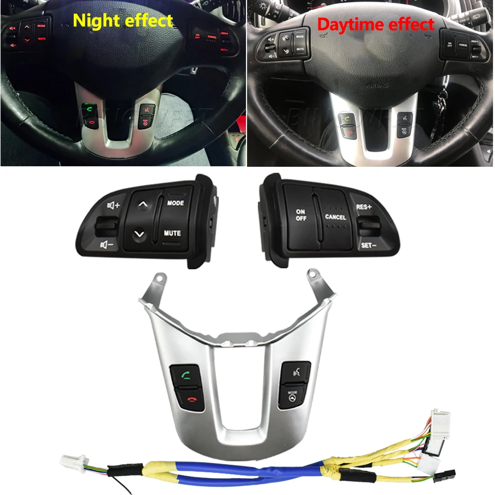 Steering Wheel Switch Bluetooth Button For Kia Sportage SL 2011 2012 2013 2014 2016 Answering Phone