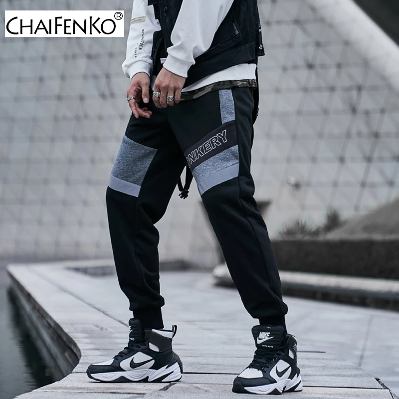 CHAIFENKO Hip Hop Cargo Pants Men Fashion Harajuku Streetwear Men Pants Black Joggers Sweatpant Multi-Pocket Casual Harem Pants