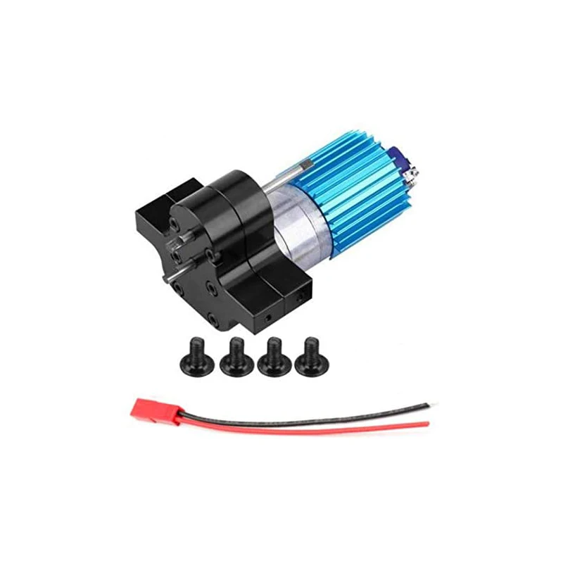 Metal Gear Box C24 Speed Change with 370 Brush Motor for WPL 1/16 Military Truck RC Car Upgraded Part RC Model Accessory