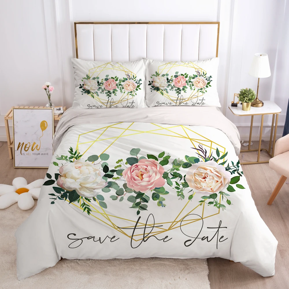 2/3pcs Duvet cover set pillow case Bedding set Queen King Euro Bed linens 220x240 140x200 240x260 Bed set Eastey nordic cactus