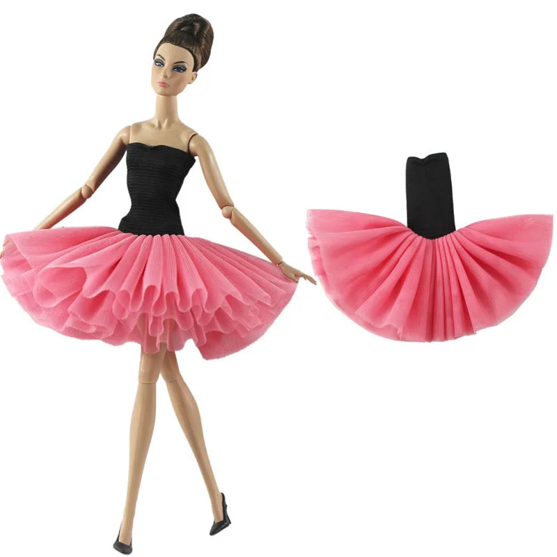 Fashion Doll Clothes Short Ballet Dress For Barbie Doll Clothes Tutu Dresses Clothes For Barbie Doll Outfit 1/6 Doll Accessories