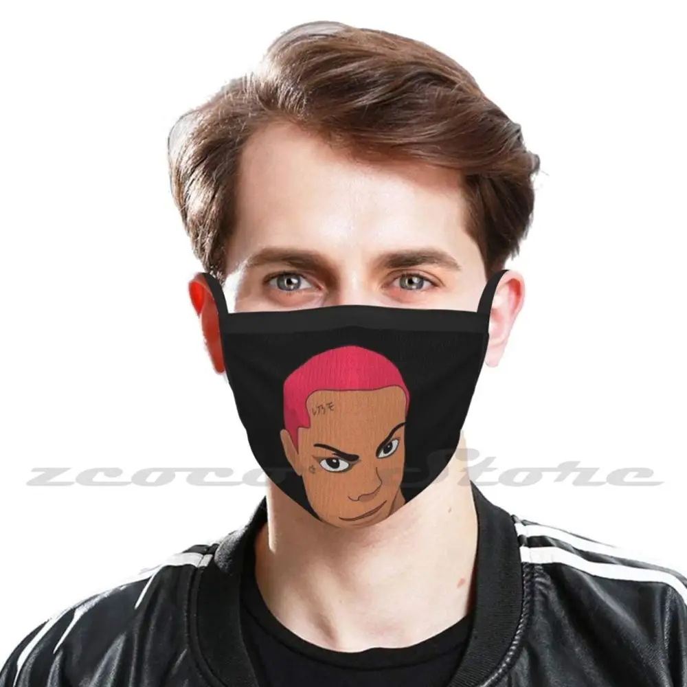 Dominic Fike Custom Pattern Washable Filter Pm2.5 Adult Kids Mask Dominic Fike Brockhampton Music Dominicfike 3 Nights