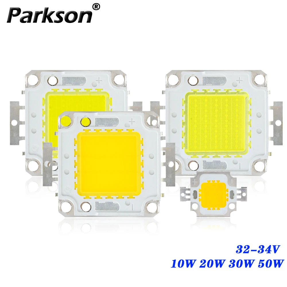 Moduł COB LED Chip Lamp 32V-34V 10W 20W 30W 50W Diody Żarówka LED do reflektorów zewnętrznych Zintegrowane koraliki Napęd