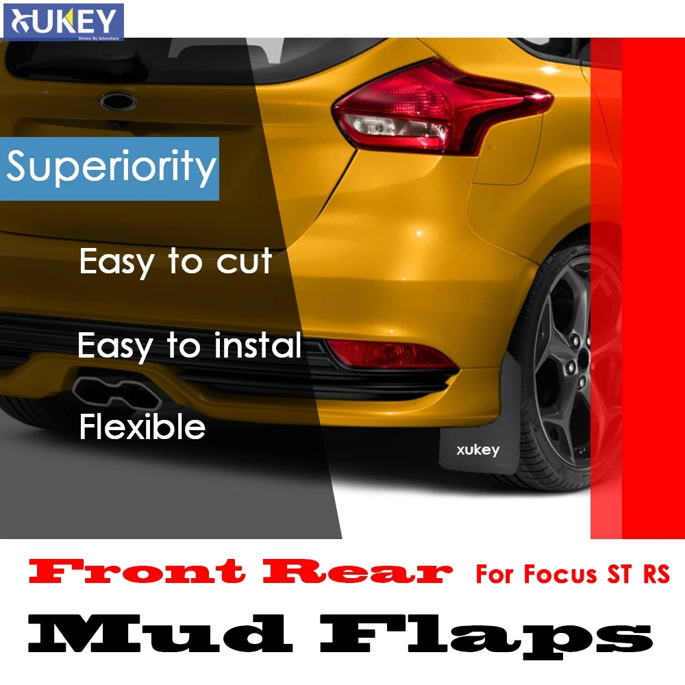 Mud Flaps Mudflaps Splash Guards Mudguards Fender Flares For Ford Focus ST RS SE Sport Turbo X ZETEC S Mk III MK2 MK3 MK4 2 3 4