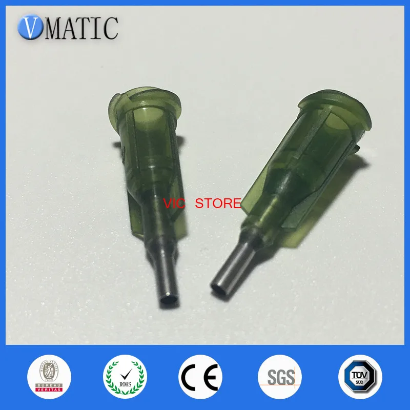 Free Shipping 100Pcs 14G 1/4'' Inch Glue Dispensing Dispenser Needle Tips