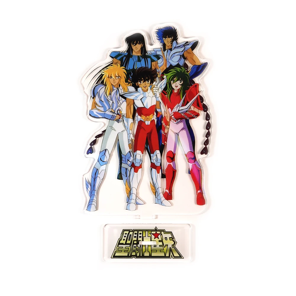 

Saint Seiya Ikki Hyoga Shiryu Shun acrylic standee figurines desk decoration cake topper anime