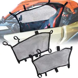 Left And Right Black Windscreen Mesh Fit For Can-Am Maverick X3 Max R 2017-2023 Model