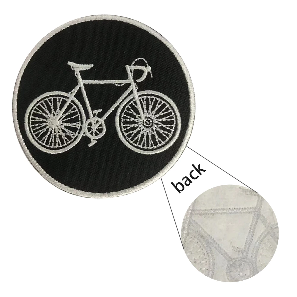 mc1931 Per 10/pcs Bicicletta BMX Mountain Road Bike Suit Giacca Tshirt Patch Ferro su Applique Ricamato Segno Regalo 3 POLLICI Distintivi