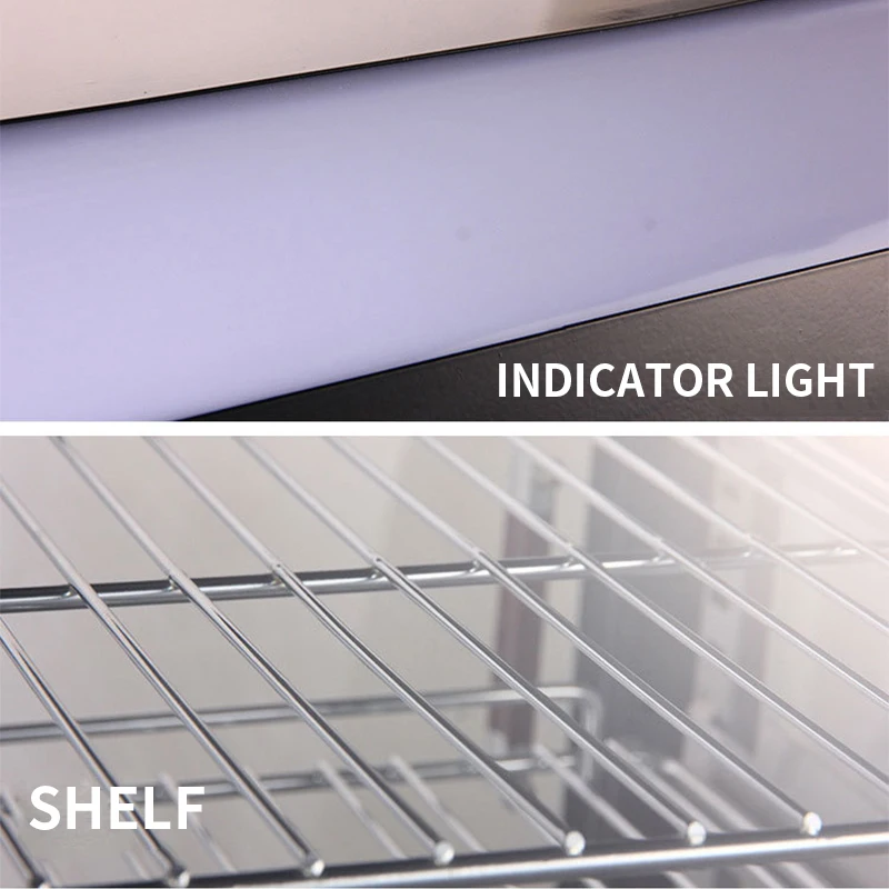 LD-604 Commercial Incubator, Cooked Food Heating Incubator, Small Desktop Egg Tart Burger Cooked Food Display Cabinet