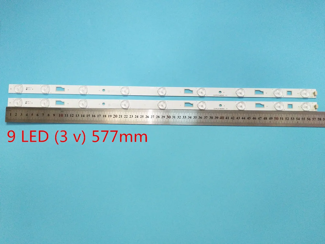 

Prefect replacement 1 set = 2 Pieces D32TS7202 Led backilght 32HR331M09A5 V1 Led strip 1pcs=580MM 9Led lamps