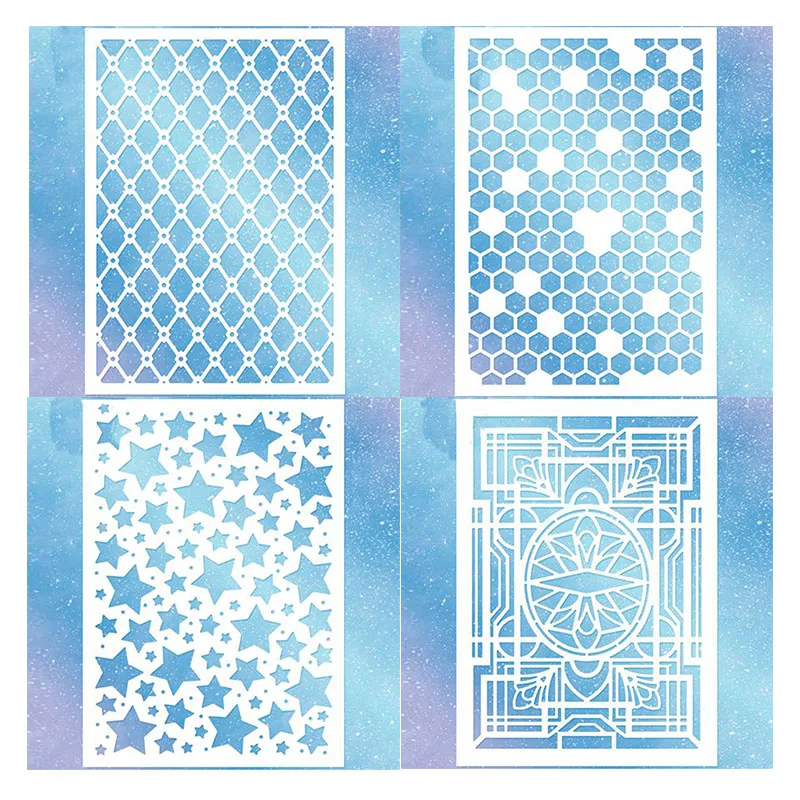 Favo de mel diamante treliça estrelas deco delícias placas de fundo corte de metal dados para diy scrapbooking cartões artesanato novo 2019