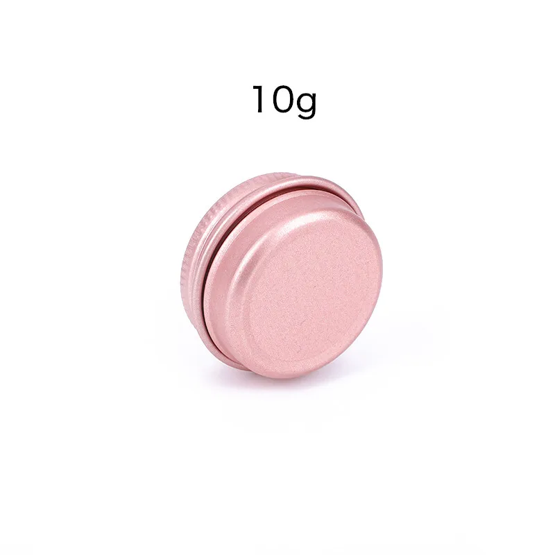 10g Rose Gold Travel Portable Metal Mini Flower Tea Makeup Lotion Packaging Sealed Cans Empty Wedding Favor Boxes 50pcs