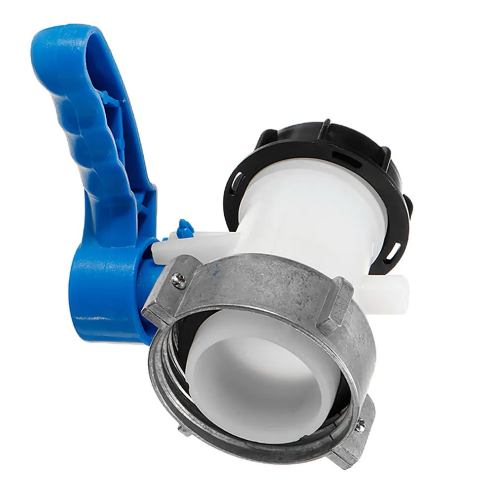 Adattatore serbatoio IBC 1000L DN50 62/75Mm litro 62Mm per esportare maschio 2 pollici valvola a farfalla interruttore accessori strumenti attrezzi da giardinaggio