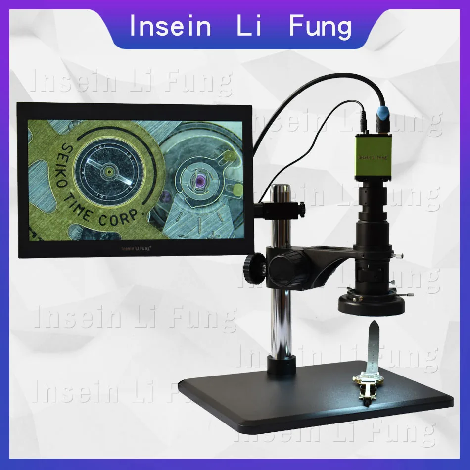 HD 1080P 60FPS Industrial Electronic Video Microscope HDMI Magnifier 13.3-inch IPS Monitor Watch Motherboard Repair