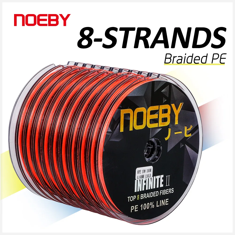 NOEBY X8 Braided Fishing Line 1000m 8-103lb Multifilament PE Wire Snood for Spinning Casting Carp Bass Fishing Tackle Line